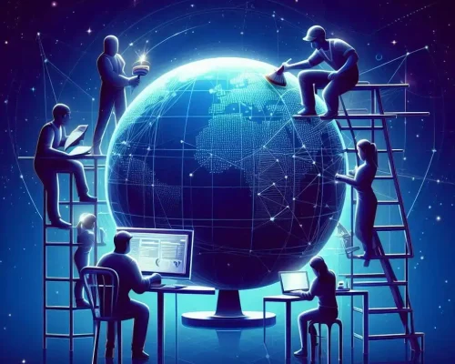 Wonda Nation team collaborating on web solutions